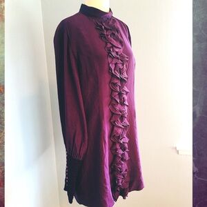 Modern Amusement Silk Ruffle Dress size 6
